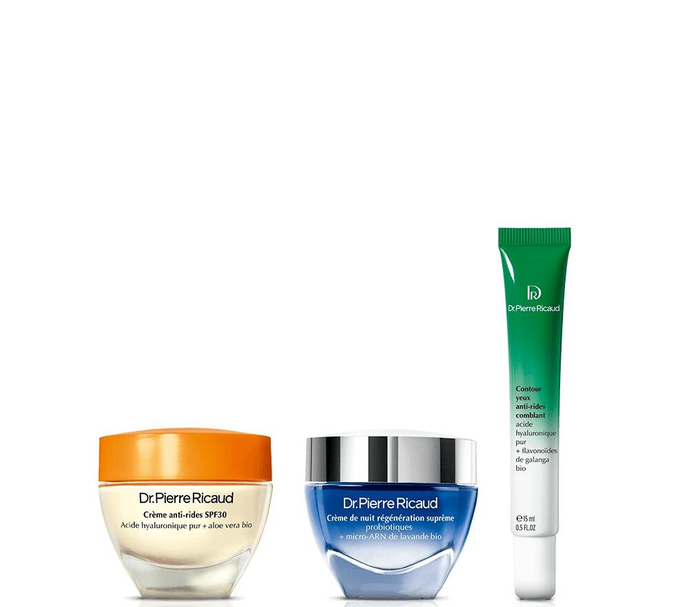 Trio jour anti-rides SPF30 et nuit - Dr Pierre Ricaud