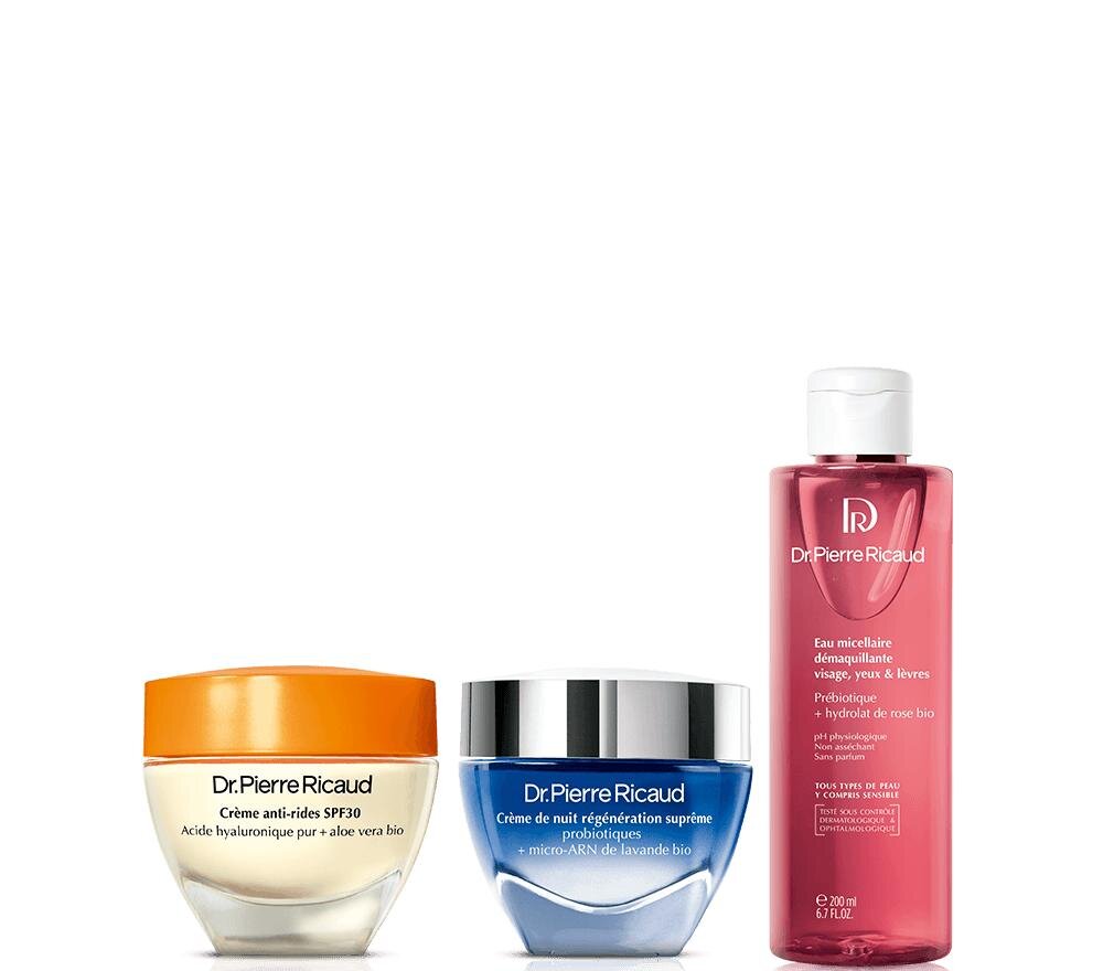 Trio SPF30 et démaquillage - Dr Pierre Ricaud