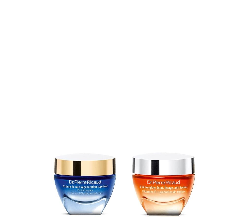 Duo crèmes jour et nuit éclat anti-âge et régénération suprême - Dr Pierre Ricaud