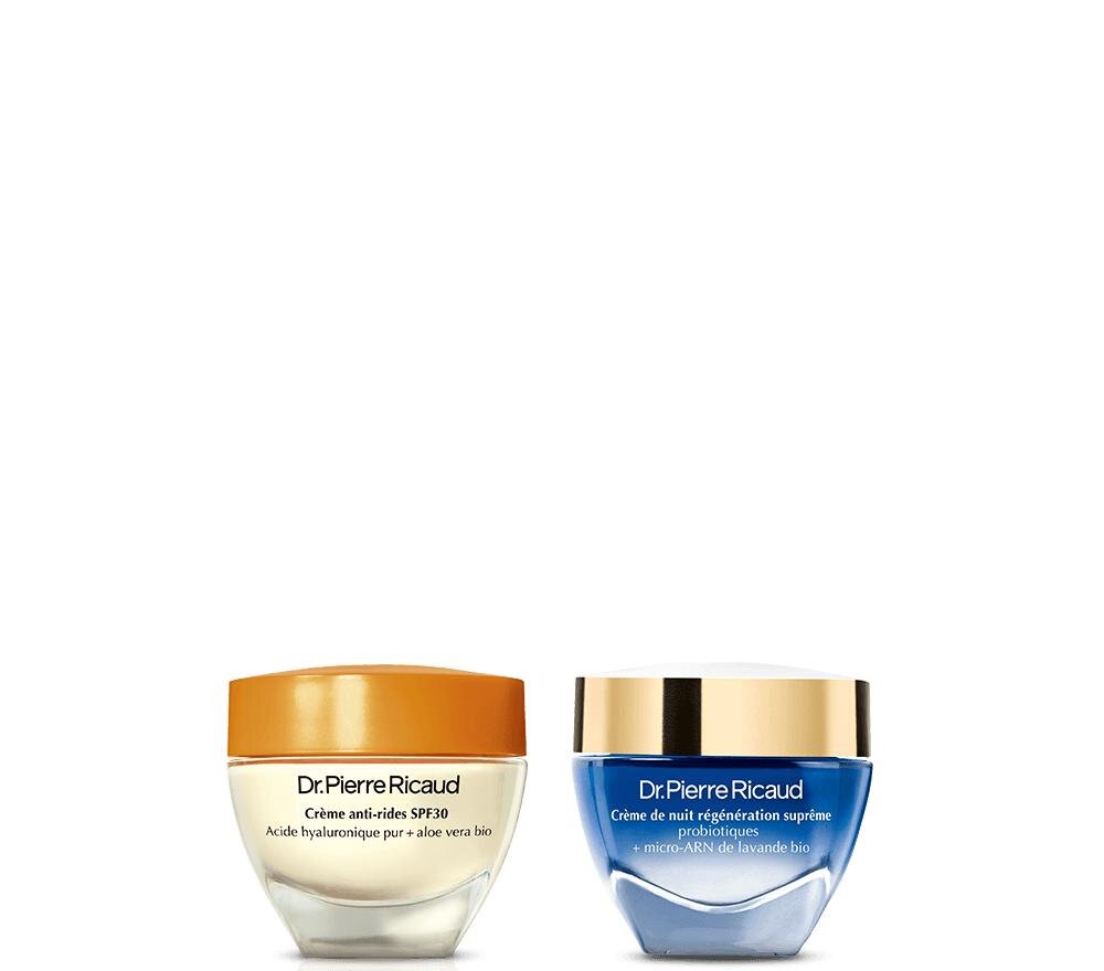 Duo crèmes anti-rides SPF30 et régénération de nuit - Dr Pierre Ricaud