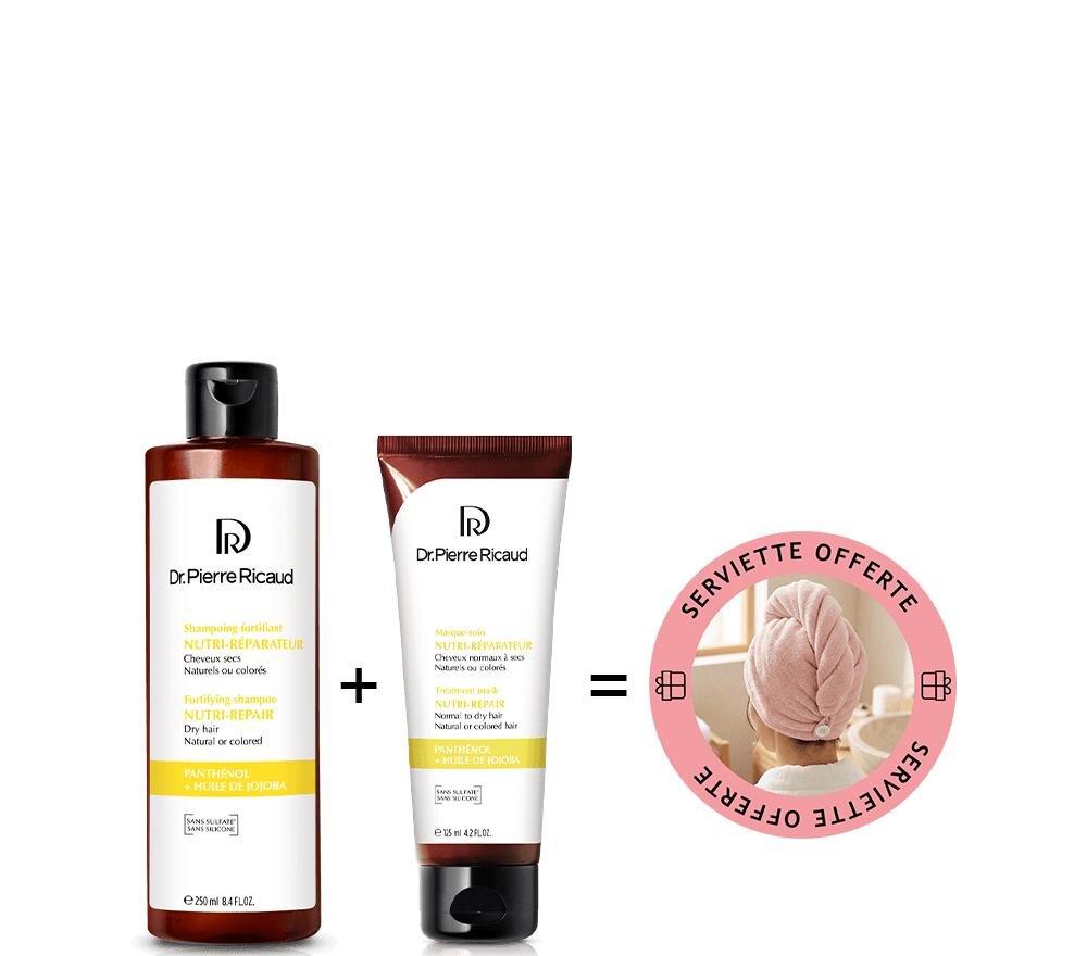 Duo soin nutrition + serviette cheveux offerte - Dr Pierre Ricaud