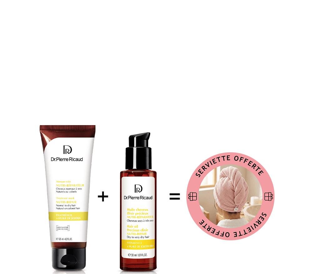 Duo soin nutrition intense + serviette cheveux offerte - Dr Pierre Ricaud