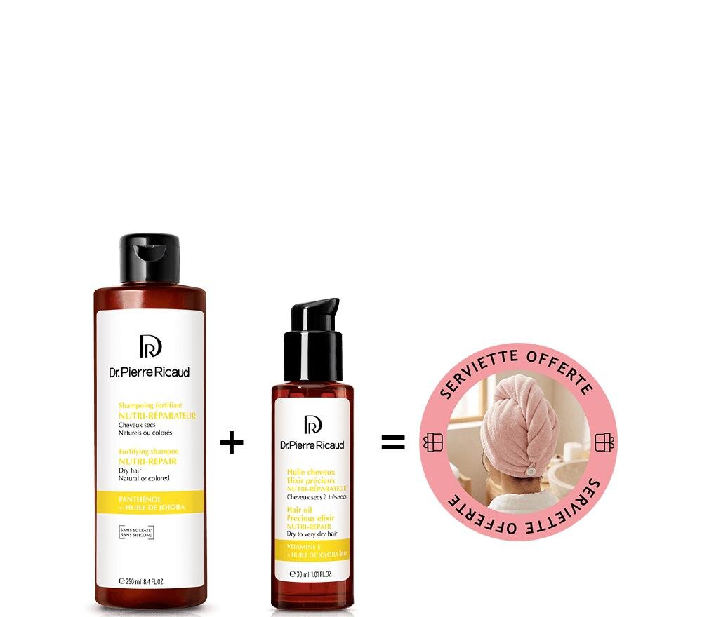 Duo soin nutrition et éclat + serviette cheveux offerte - Dr Pierre Ricaud