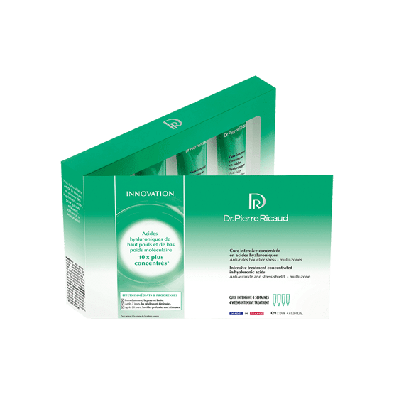 Cure intensive concentrée en acides hyaluroniques texture