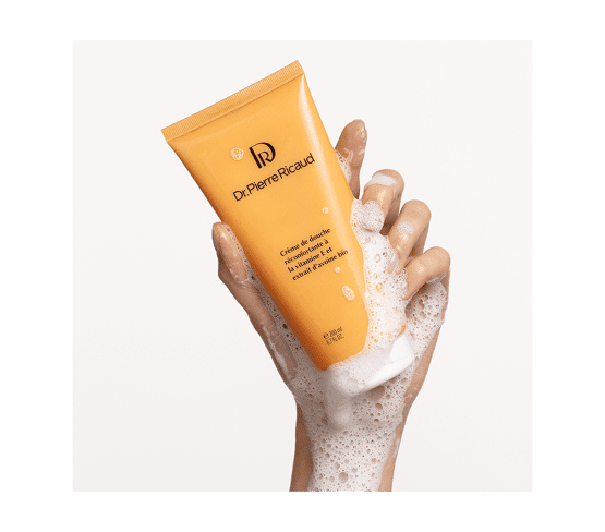Crème de douche réconfortante pot ouvert