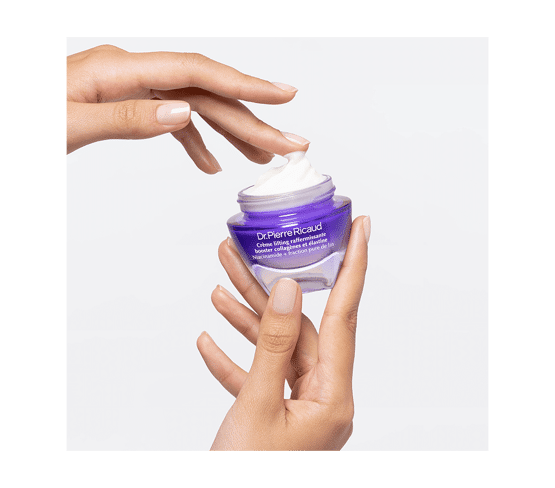 Crème lifting raffermissante booster collagènes et élastine pot ouvert