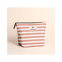 Trousse rayée beige 