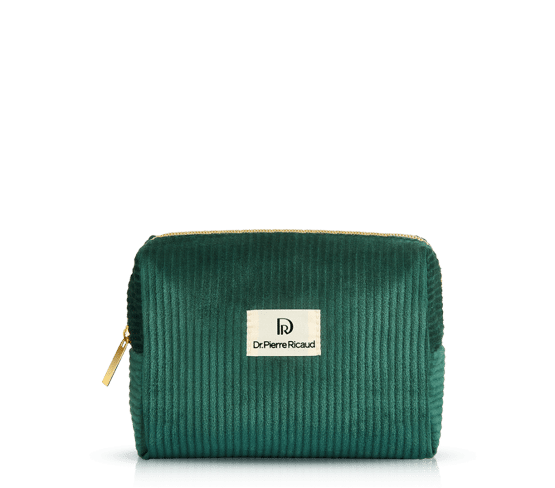 Trousse velours verte