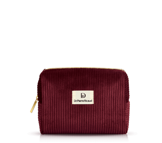 Trousse velours bordeaux