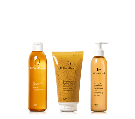 Trio soins du corps hydratant, lissant et anti-relâchement