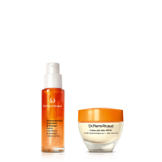 Duo crème anti-rides SPF30 et sérum pré-bronzage