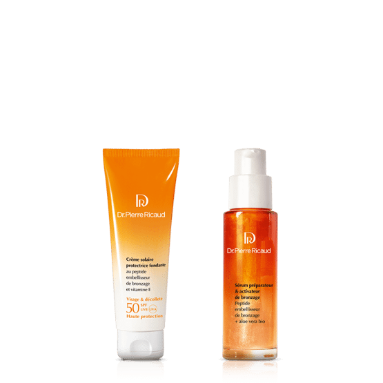 Duo crème solaire SPF50 & sérum pré-bronzage 