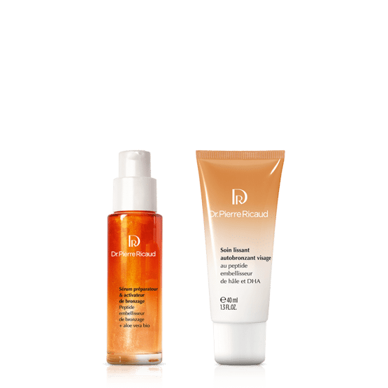 Duo crème autobronzante visage & sérum pré-bronzage 