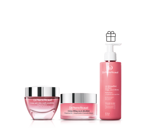 Routine jour peau sensible visage & décolleté