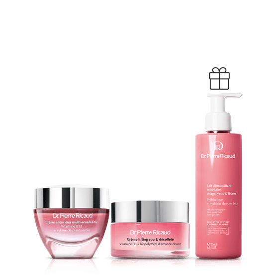 Routine jour peau sensible visage & décolleté