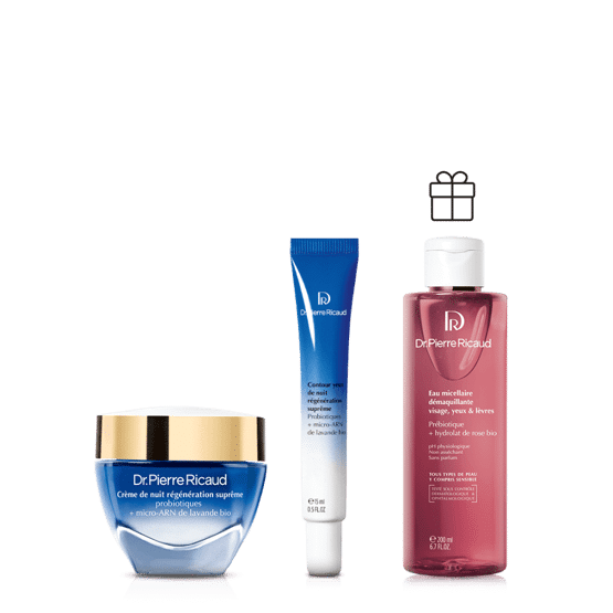 Routine nuit peau nette et régénérée