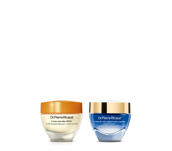 Duo crèmes anti-rides SPF30 & régénération de nuit