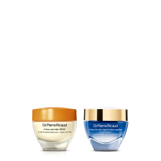 Duo crèmes anti-rides SPF30 & régénération de nuit