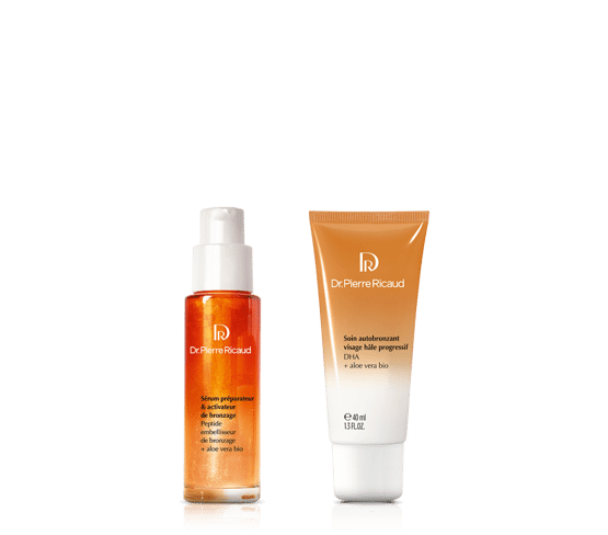 Duo crème autobronzante visage & sérum pré-bronzage 