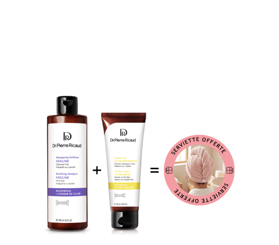 Duo soin volume et nutrition + serviette cheveux offerte