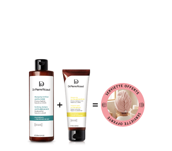 Duo soin anti-casse et nutrition + serviette cheveux offerte